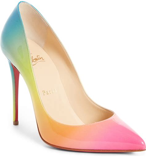 christian louboutin rainbow heels.